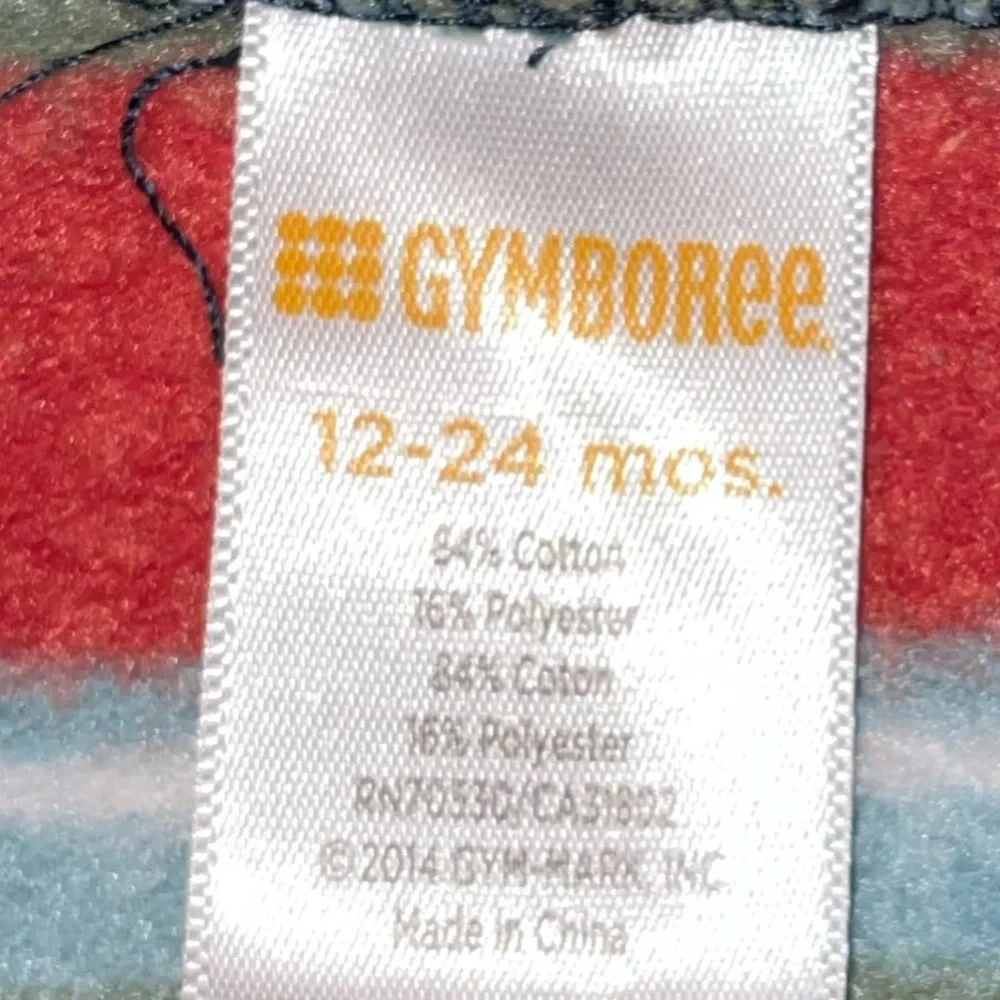 GYMBOREE Baby Boy Striped Full Zip Hoodie 12-24 Months